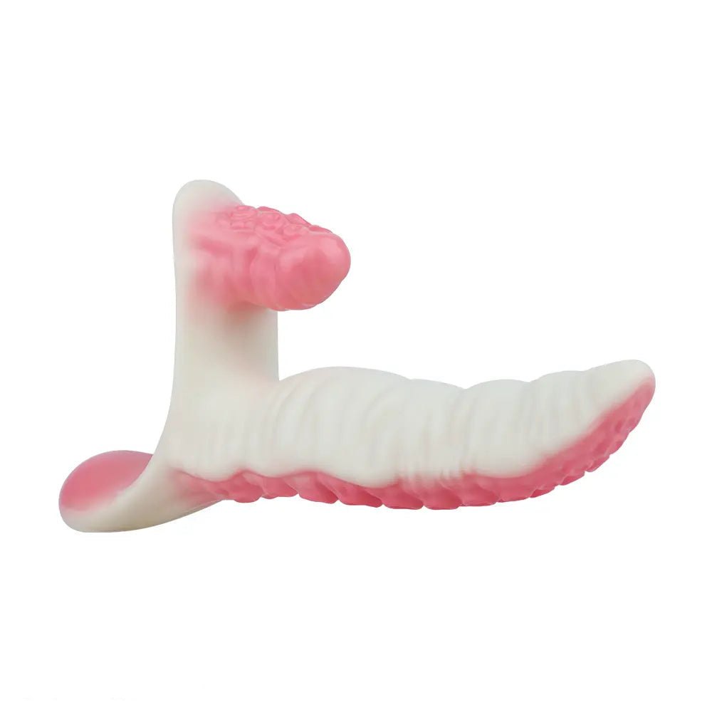 Mixed color vibrating tentacle strap-on dildo, photo 8