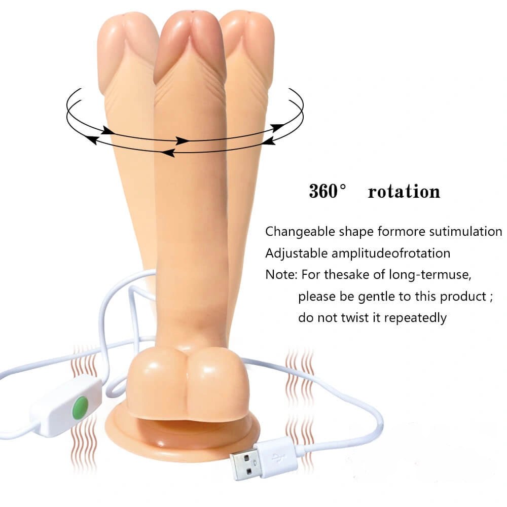 Flesh-tone vibrating suction cup dildo, photo 6