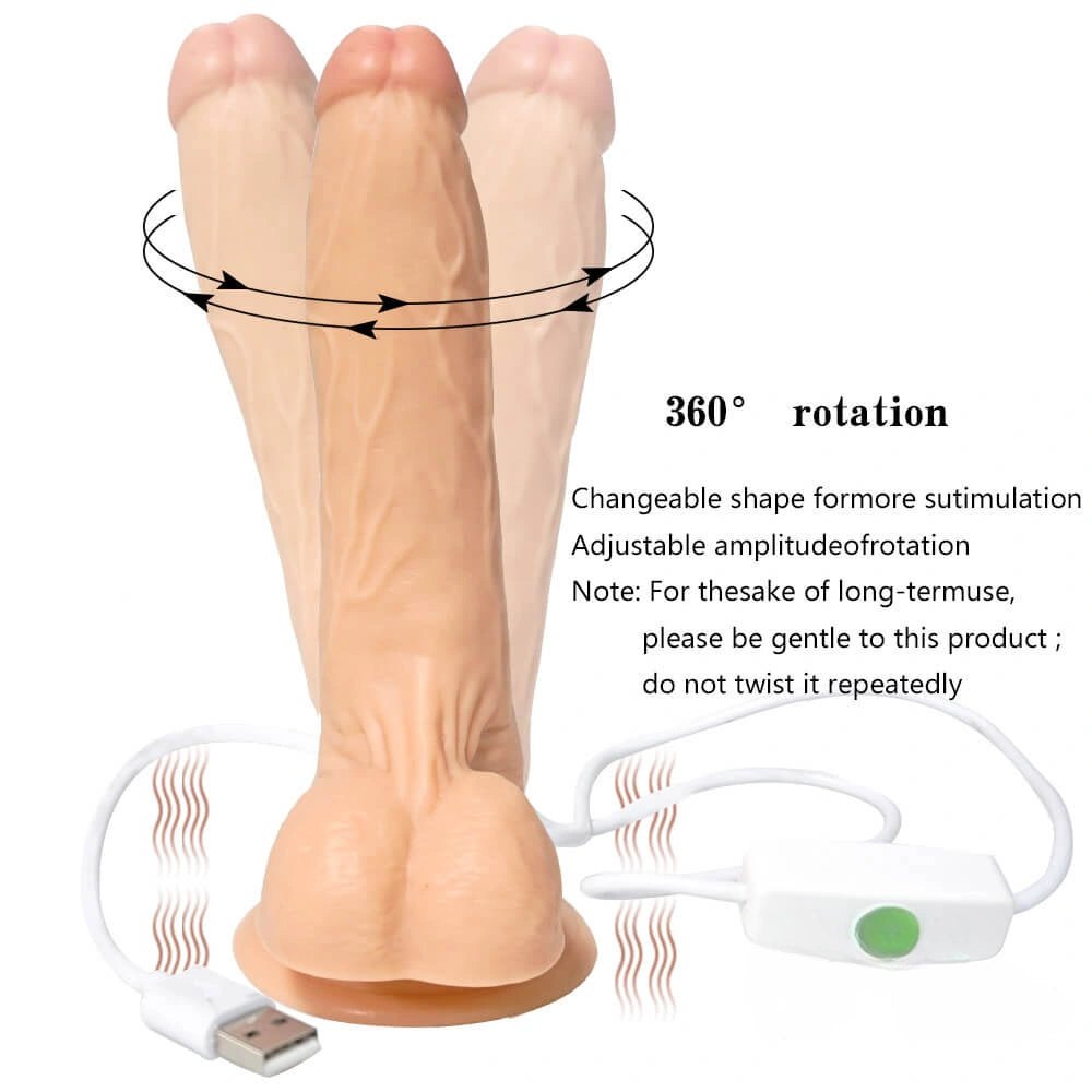 Flesh vibrating suction cup dildo, photo 5