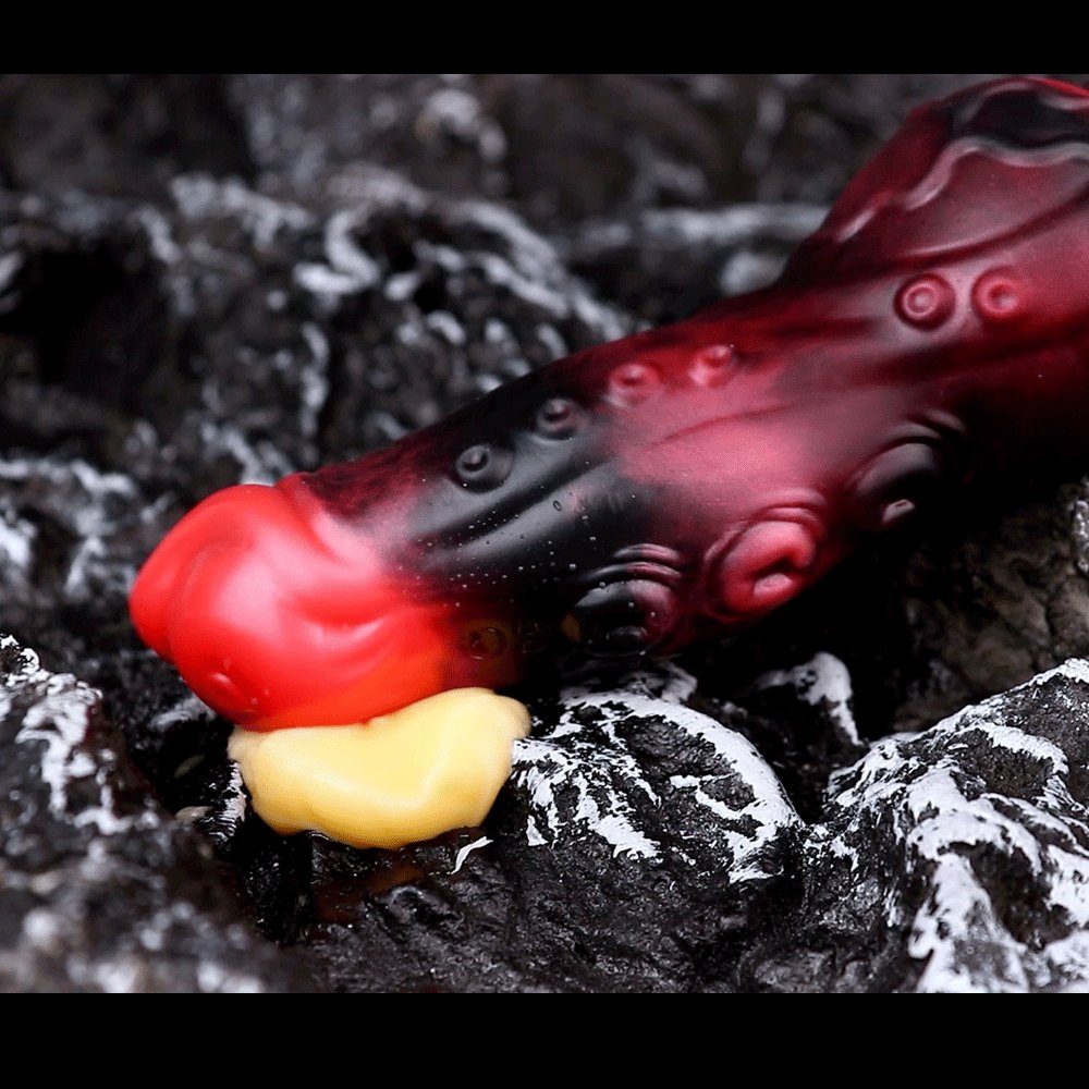 Red silicone tentacle cock sleeve, photo 10