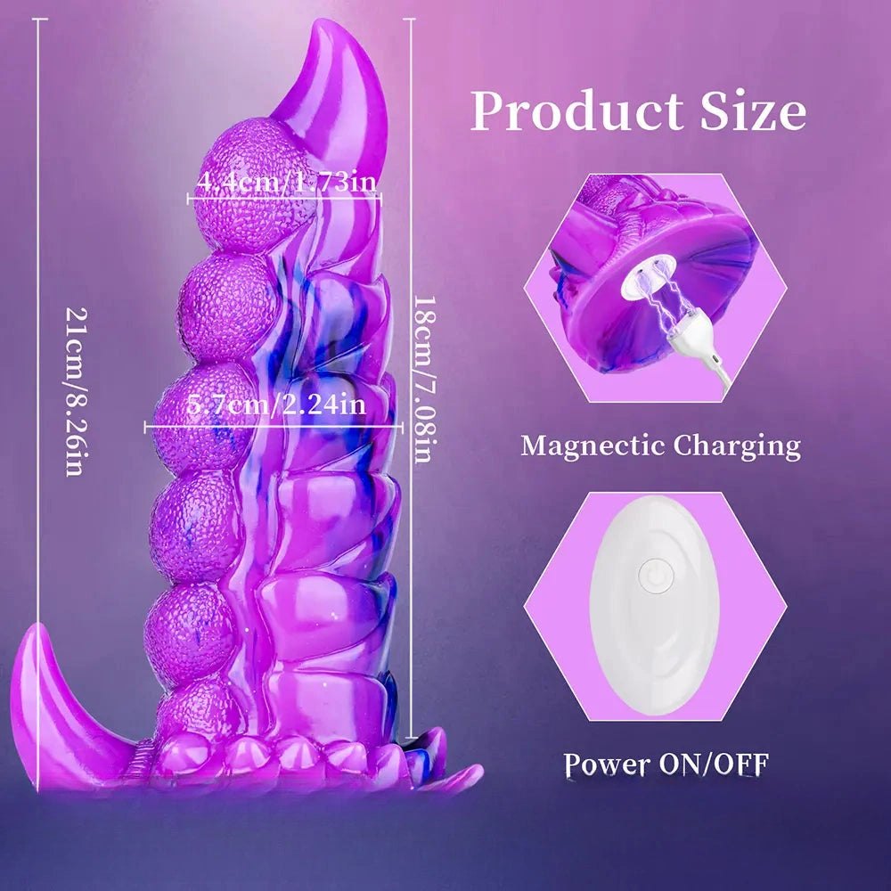 Multi-tone vibrating tentacle silicone dildo, photo 4