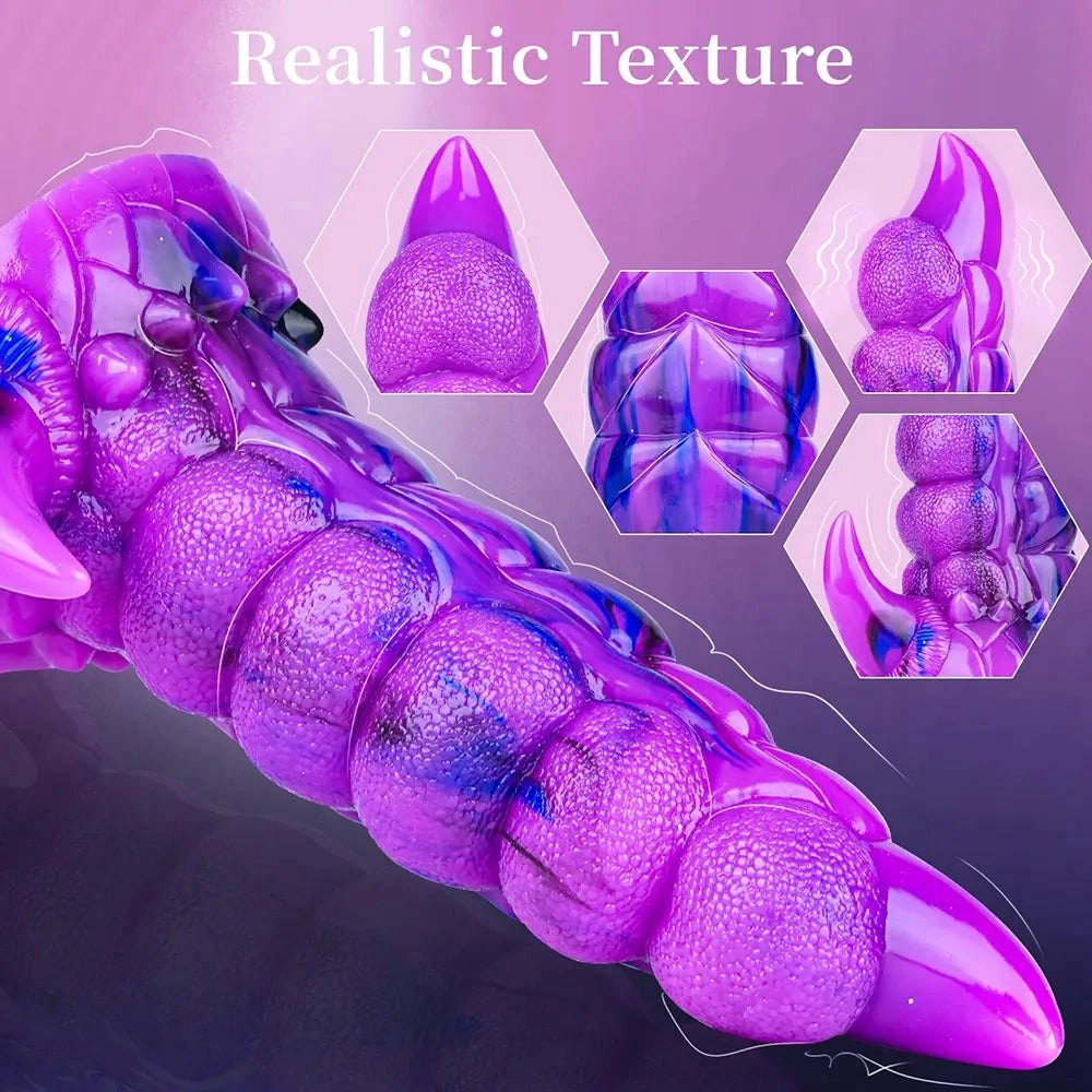 Multi-tone vibrating tentacle silicone dildo, photo 7