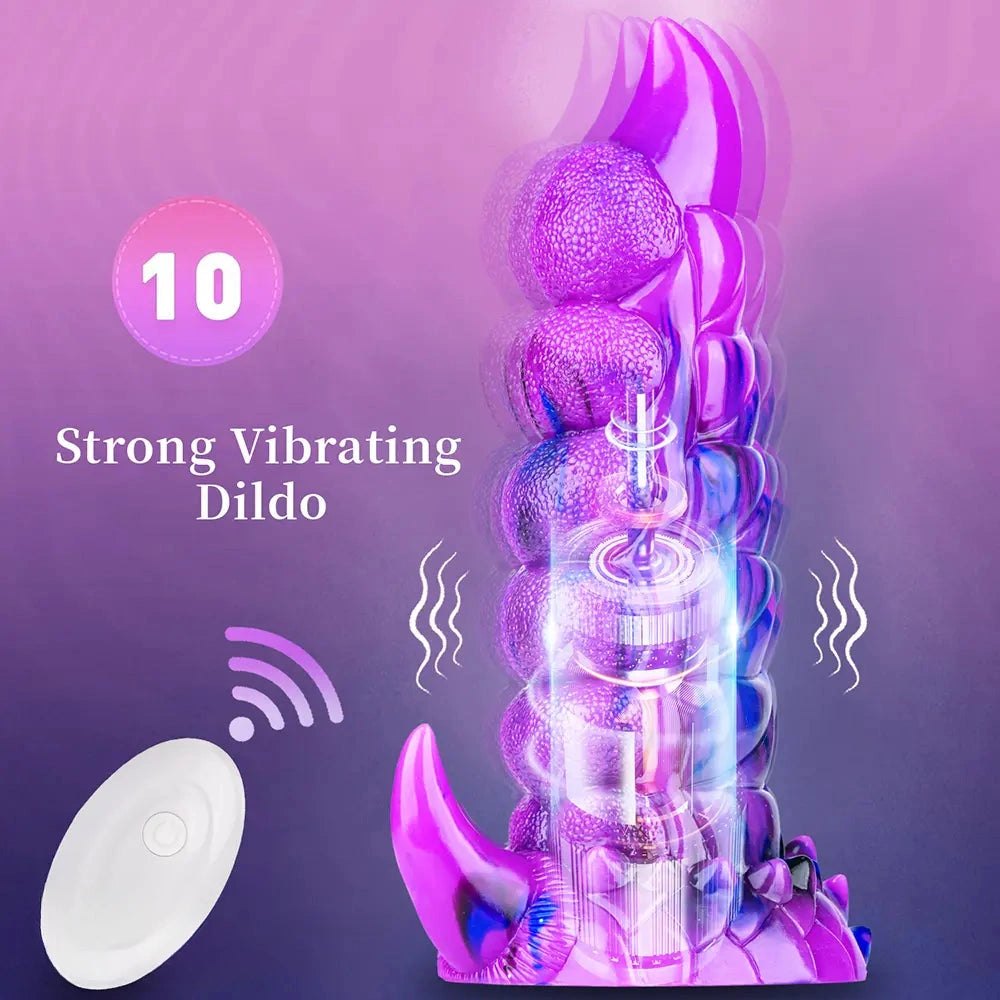Multi-tone vibrating tentacle silicone dildo, photo 8