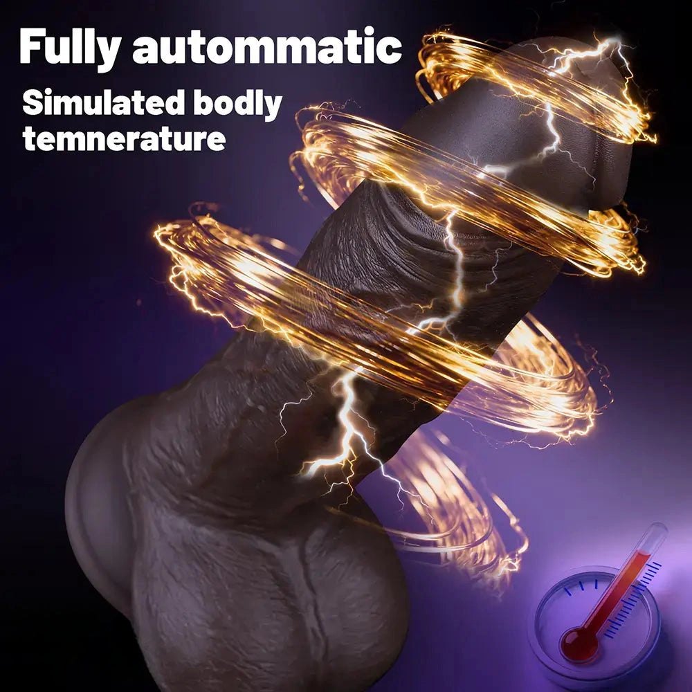 Vibrating thrusting silicone dildo with remote control, photo 12