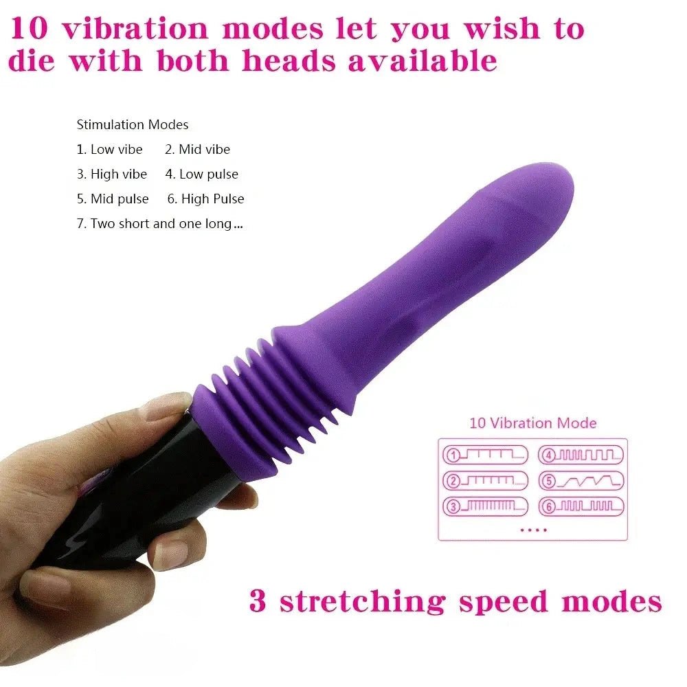 Vibrating thrusting dildo on stand, photo 4