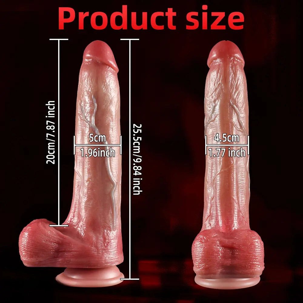 Flesh vibrating thrusting realistic dildo, photo 9
