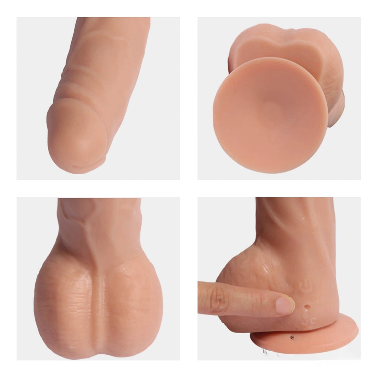 Flesh remote control vibrating dildo, photo 2