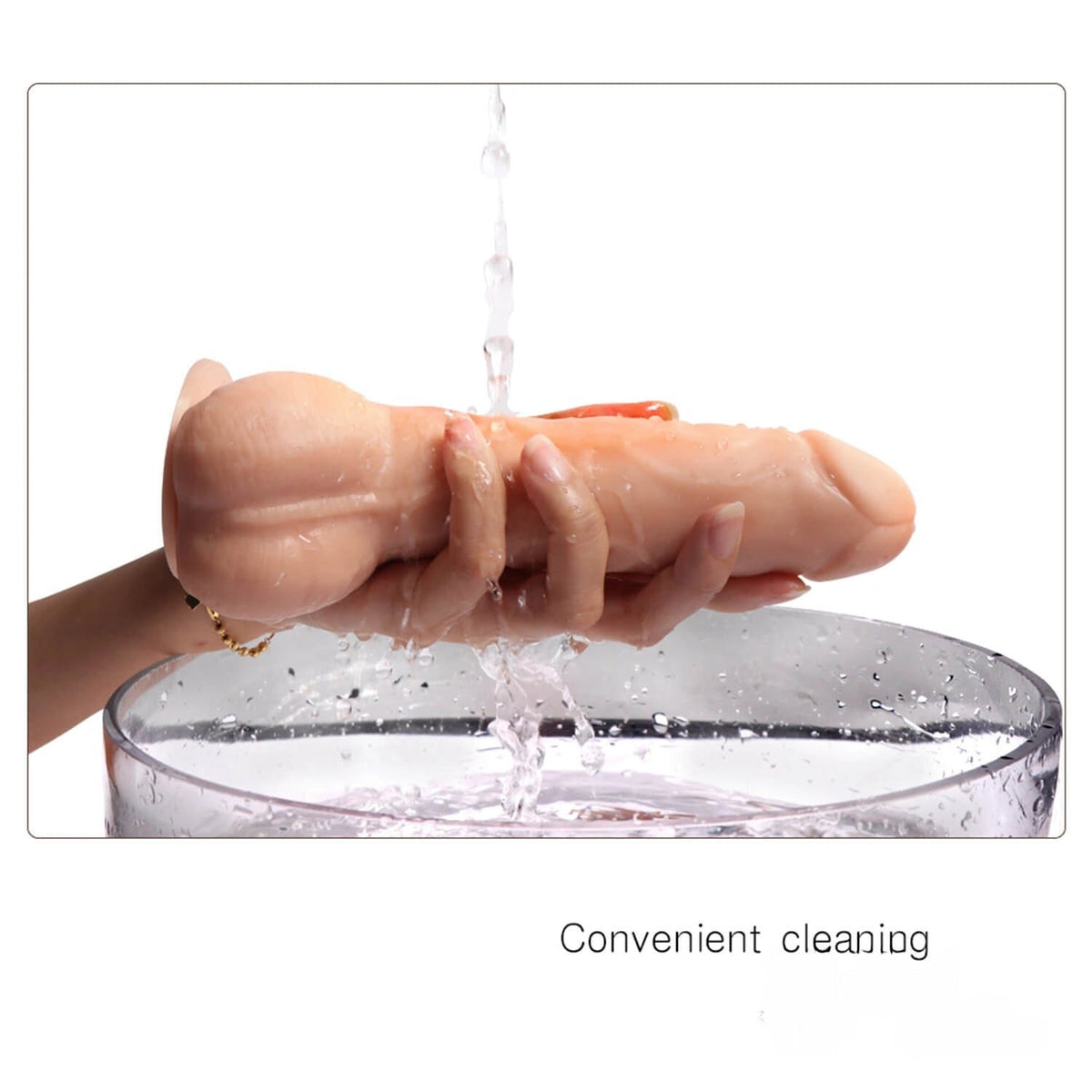 Flesh remote control vibrating dildo, photo 6