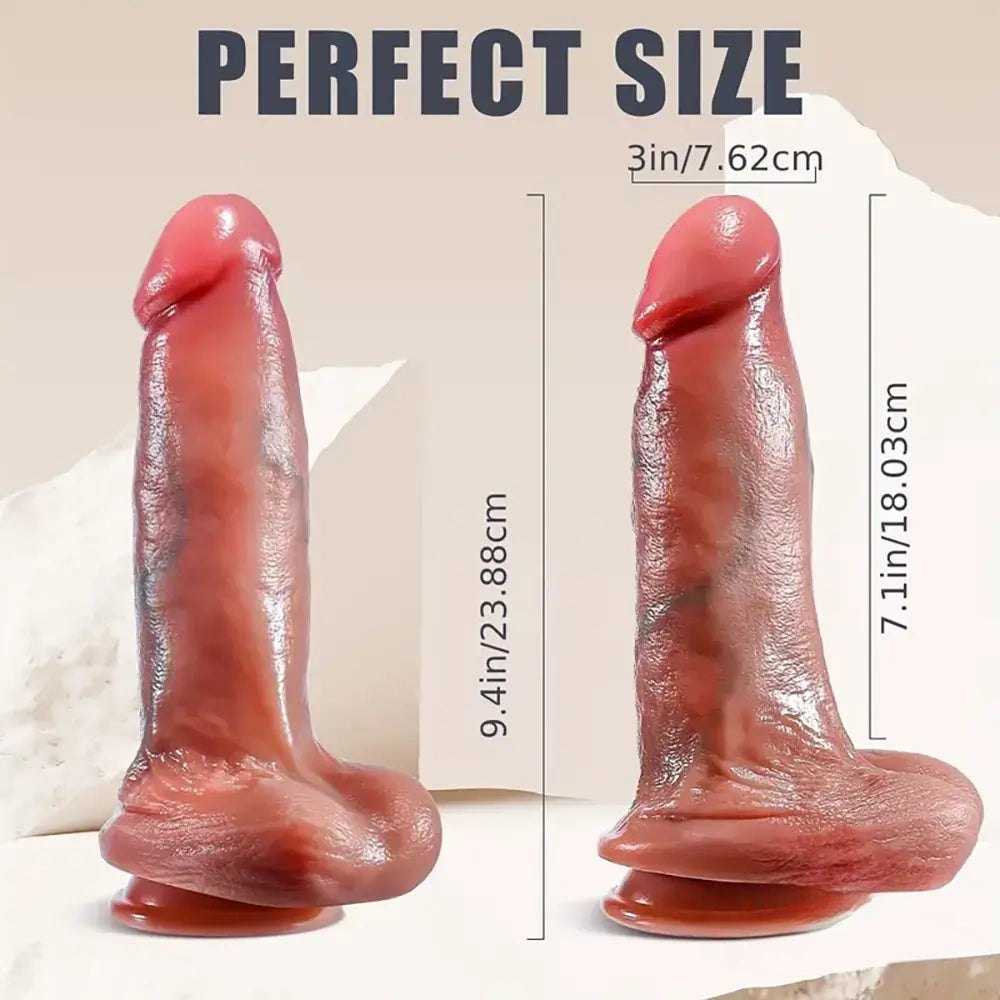 Flesh-tone vibrating thrusting dildo, photo 5
