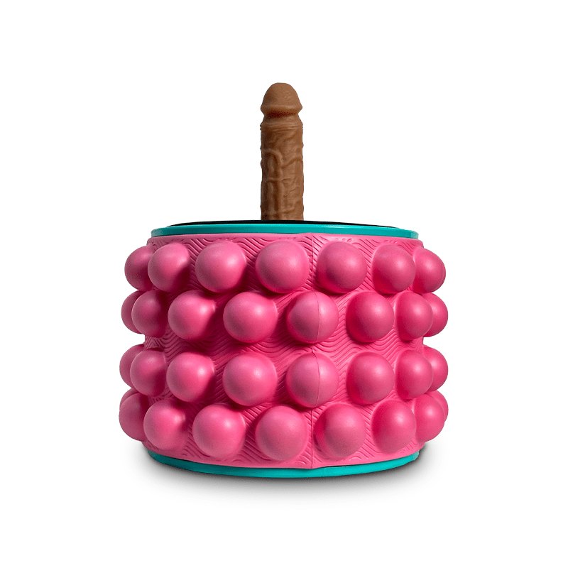 Textured vibrating yoga wheel with center attachment, photo 11