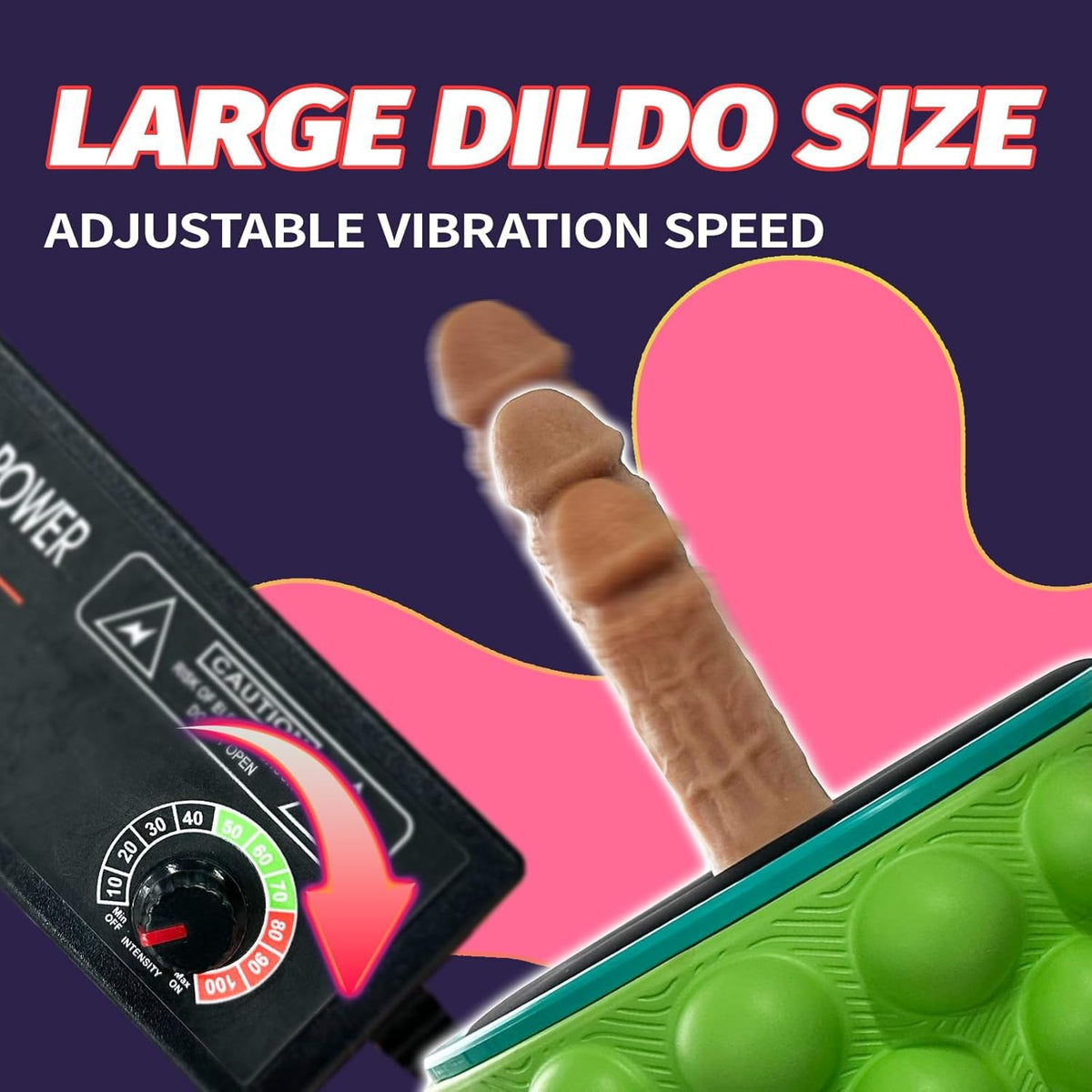 Textured vibrating yoga wheel with center attachment, photo 3