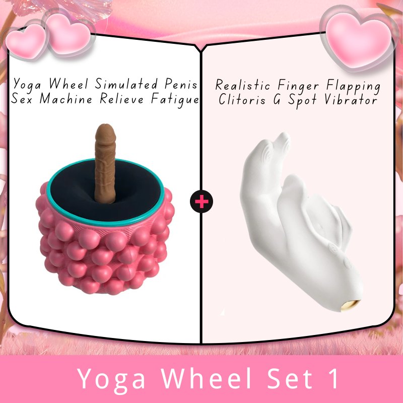 Yoga Wheel Set1 textured vibrating yoga wheel with center attachment