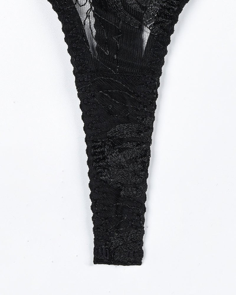Vintage gemstone chain lace garter set, photo 10