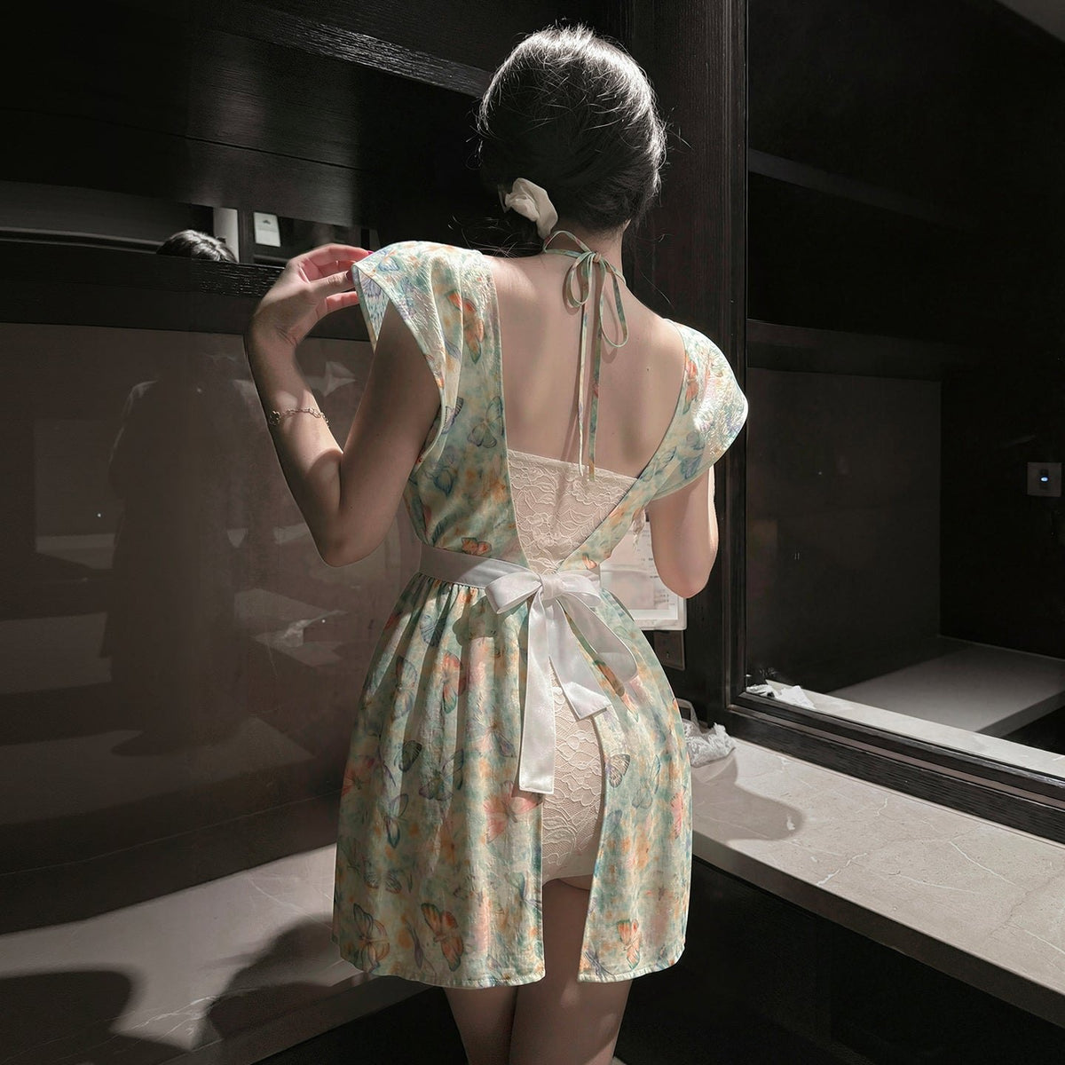 Vintage print cook roleplay costume dress, photo 4