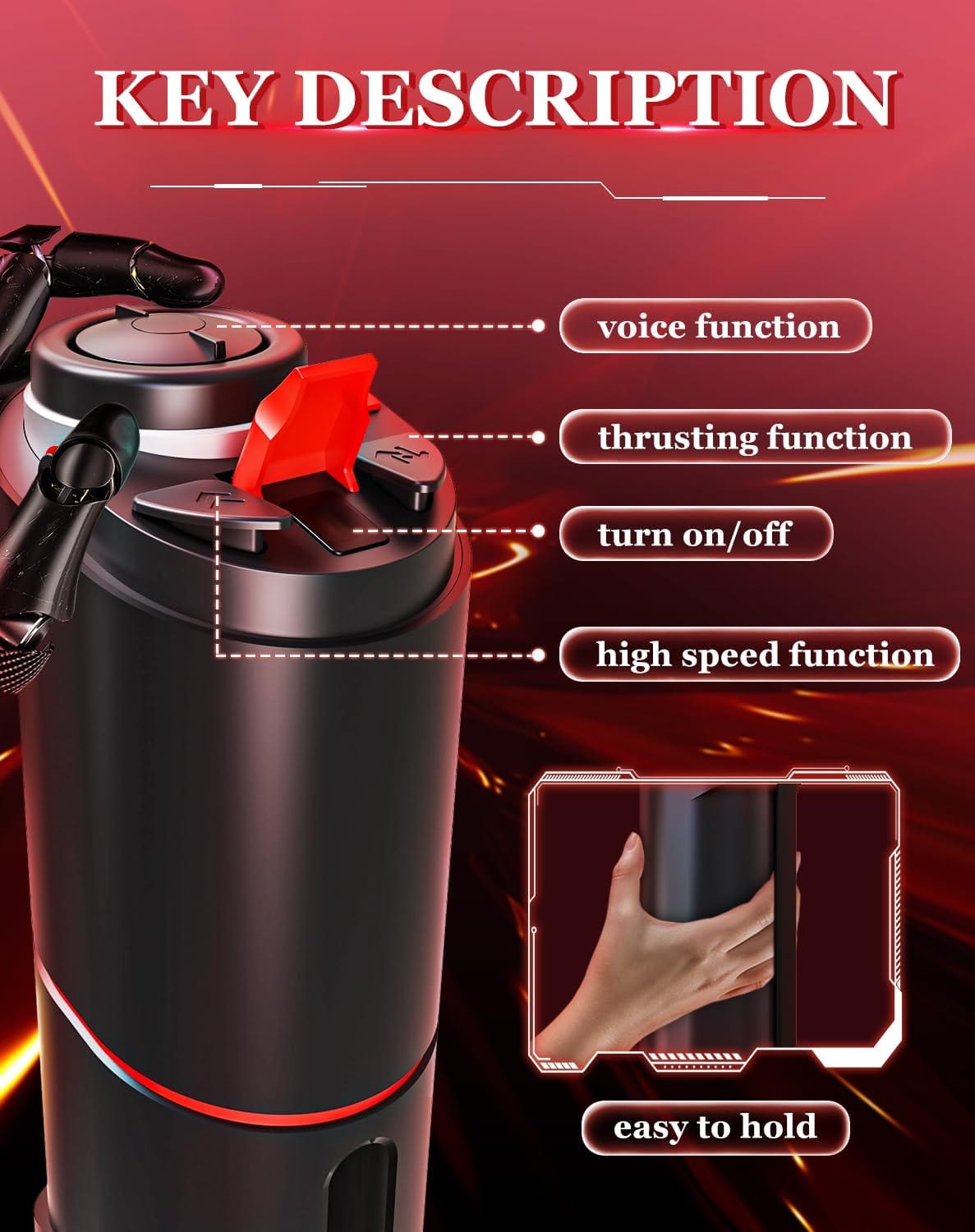 Automatic voice function male masturbator cup, photo 8