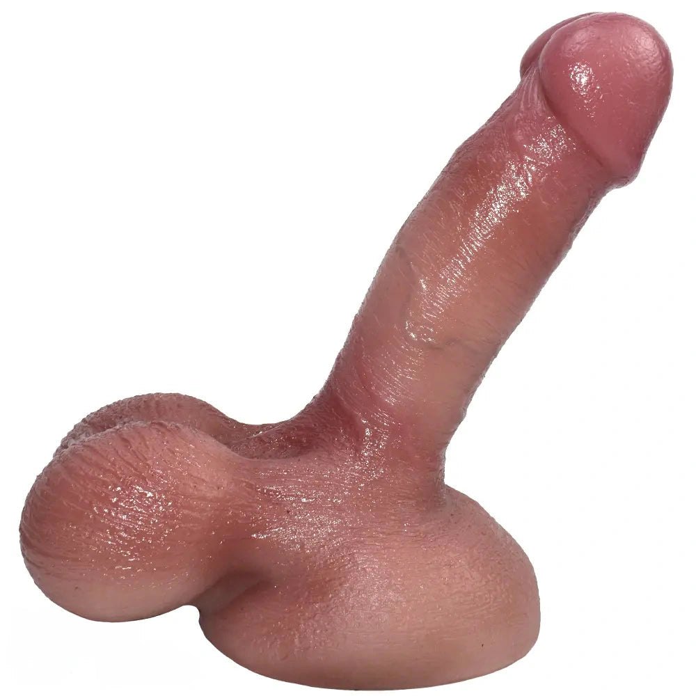 Thick silicone realistic dildo mounted by suction cup base, photo 2
