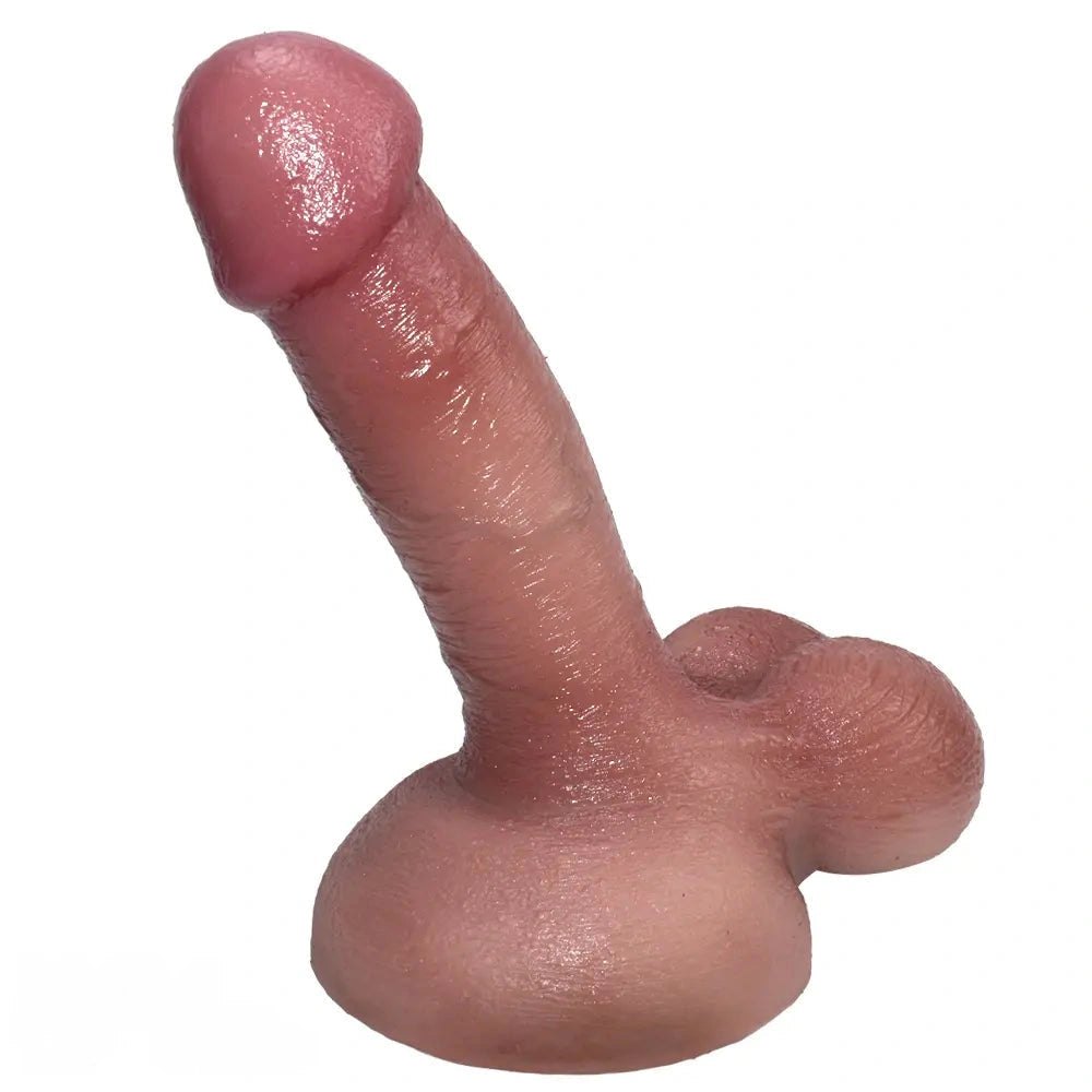 Thick silicone realistic dildo mounted by suction cup base, photo 5