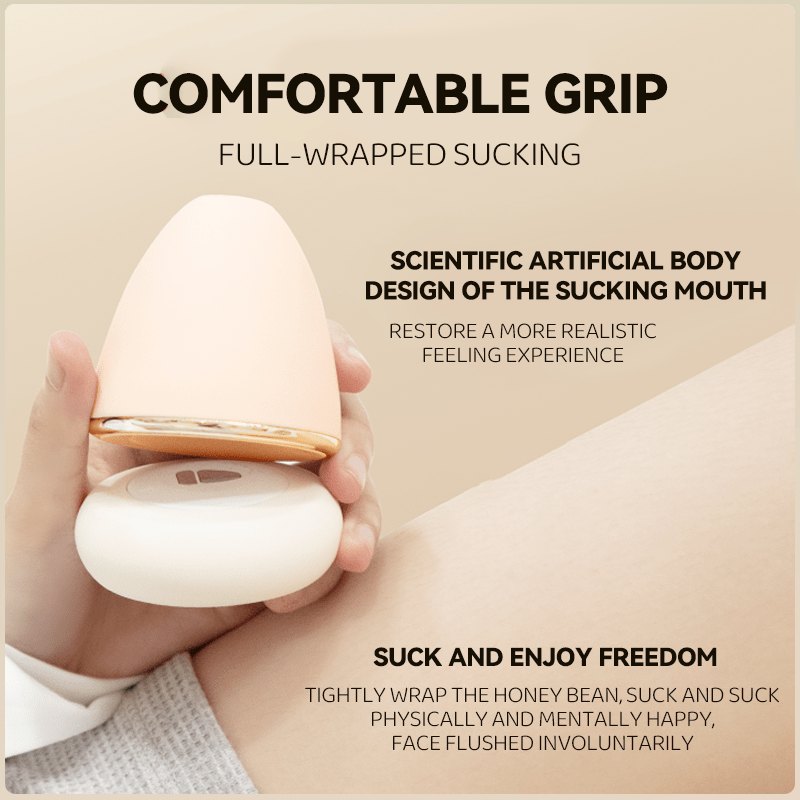 Egg shaped silicone clit sucking vibrator, photo 4