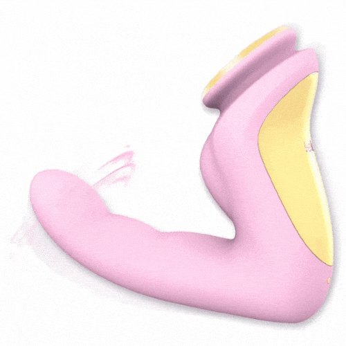 pink rabbit shaped g-spot and clit vibrator