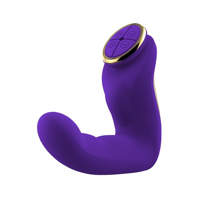 purple rabbit shaped g-spot and clit vibrator