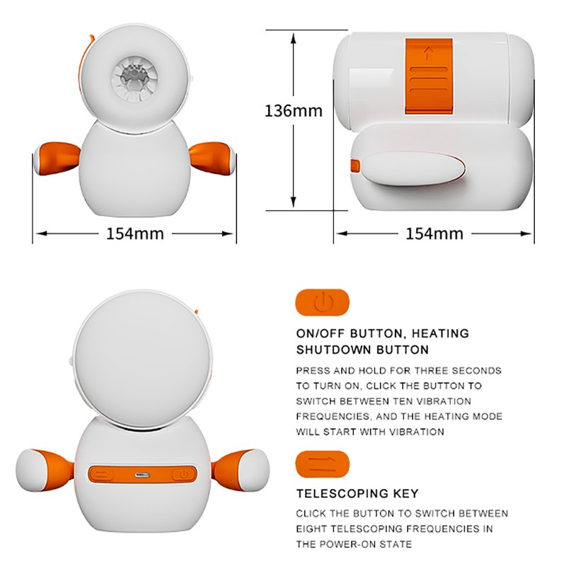 Warming inner sleeve male stroker, photo 10