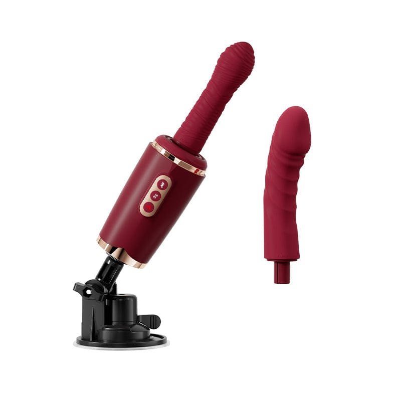 Thrusting and vibrating dildo vibrator with suction cup base, photo 7
