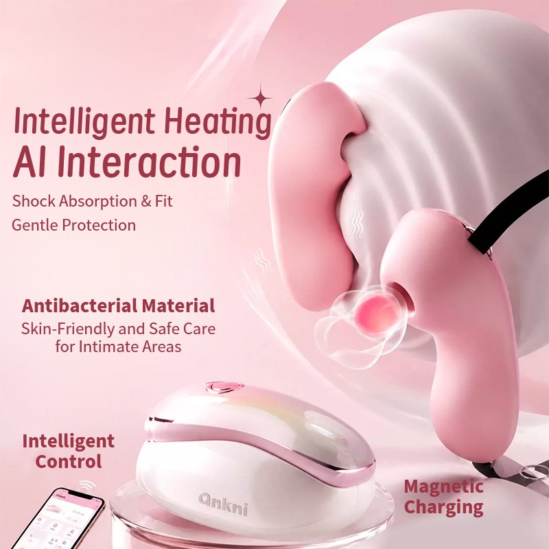 Blush pink wearable warming clitoral suction vibrator, photo 6