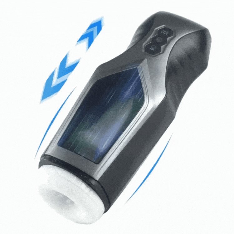 Black waterproof male masturbator, photo 1