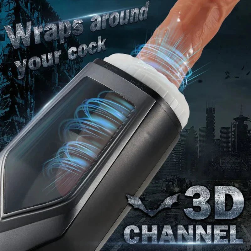 Black waterproof male masturbator, photo 2
