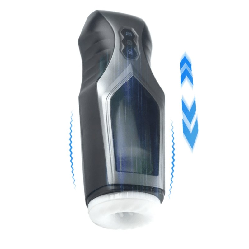 Black waterproof male masturbator, photo 6