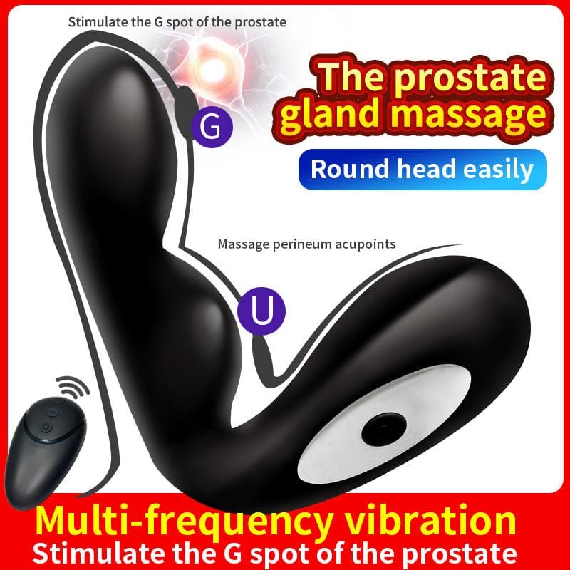 Black silicone prostate massager, photo 3