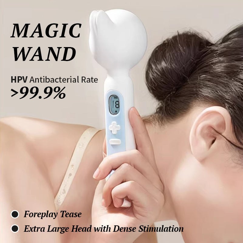 White wave textured 58mm wand massager, photo 2