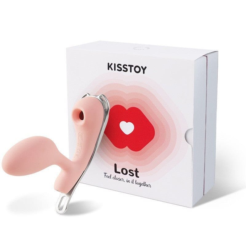 Peach pink wearable clitoral suction vibrator, photo 1