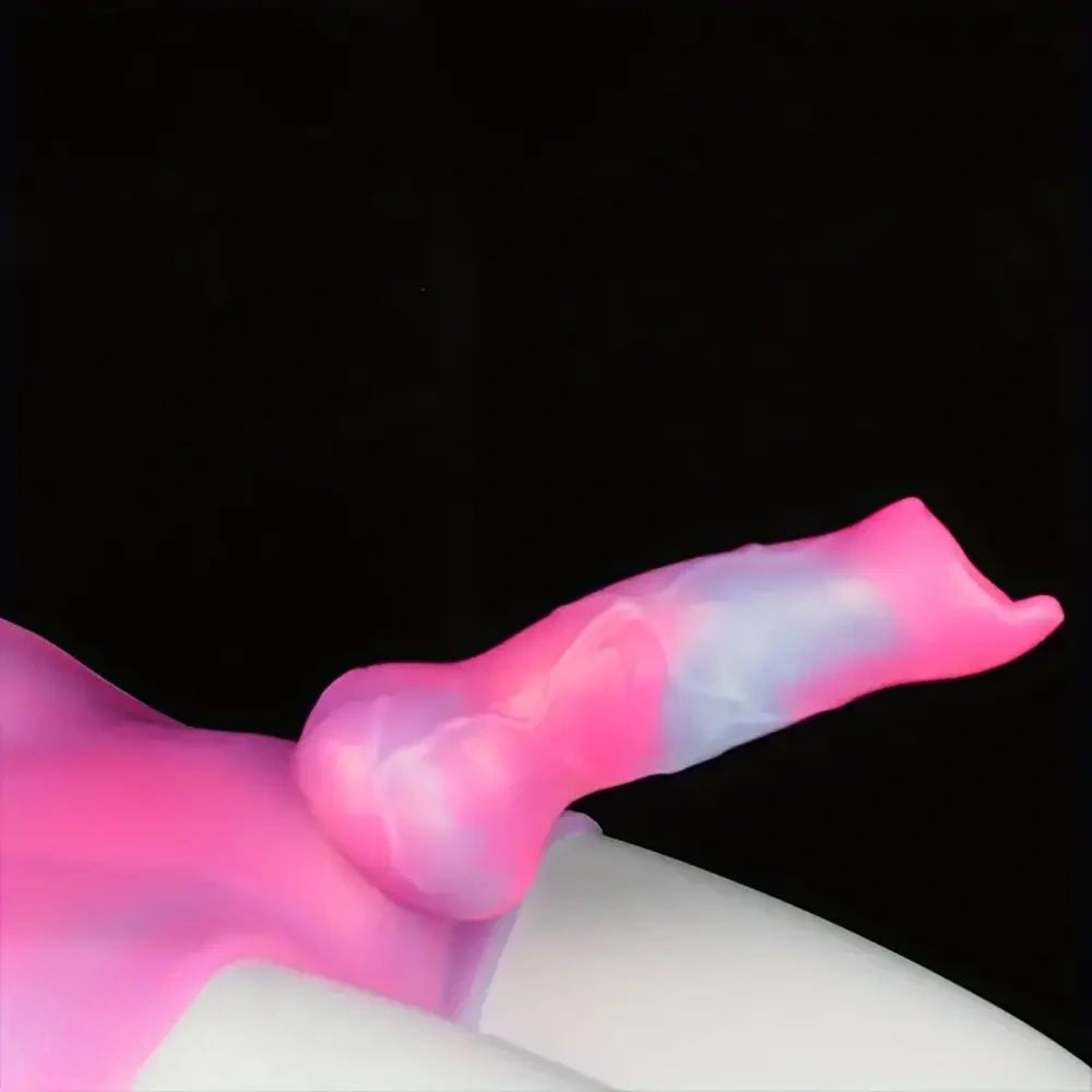 Colorful silicone dog knot wearable panty dildo, photo 7