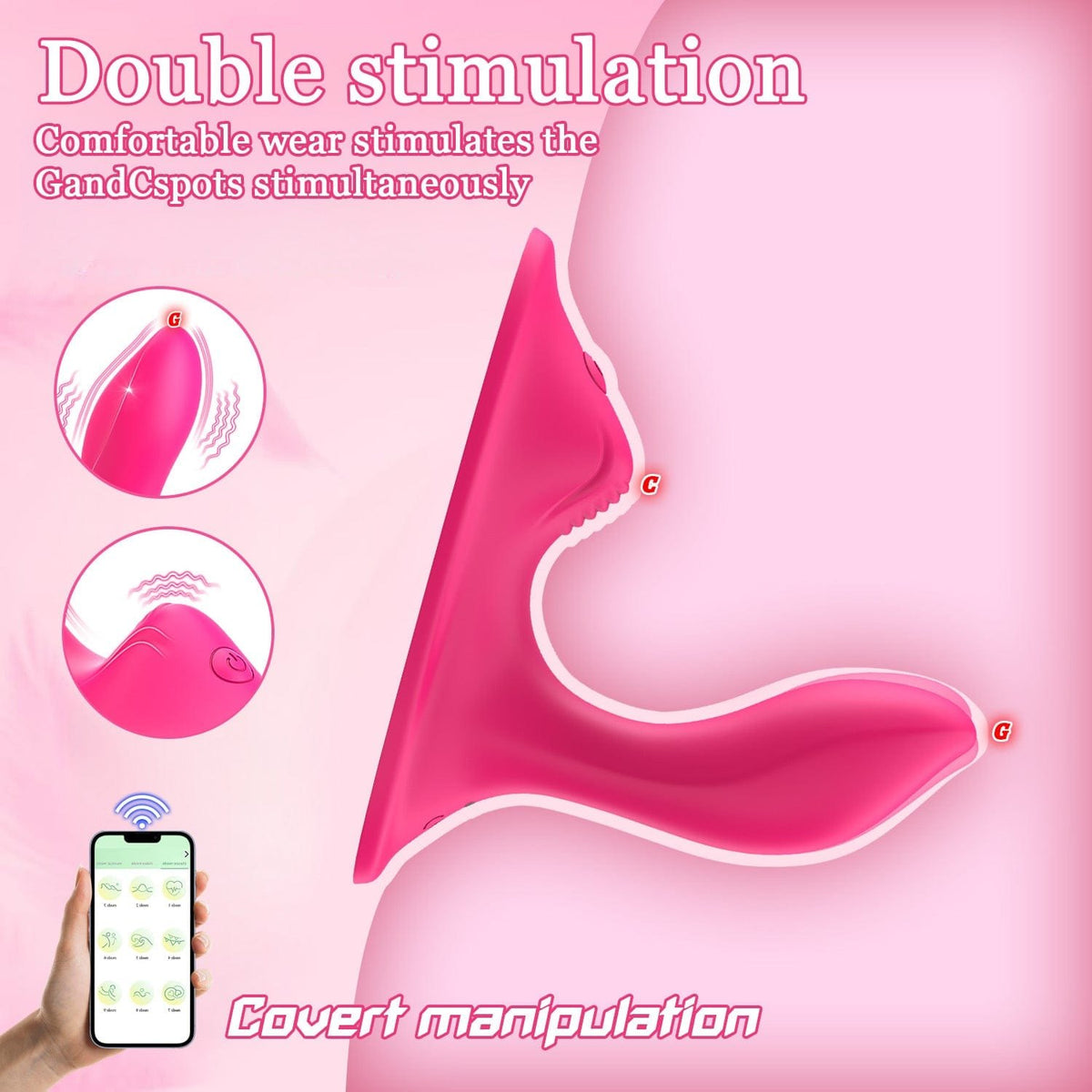 Wearable dual motor clitoral g-spot vibrator, photo 5