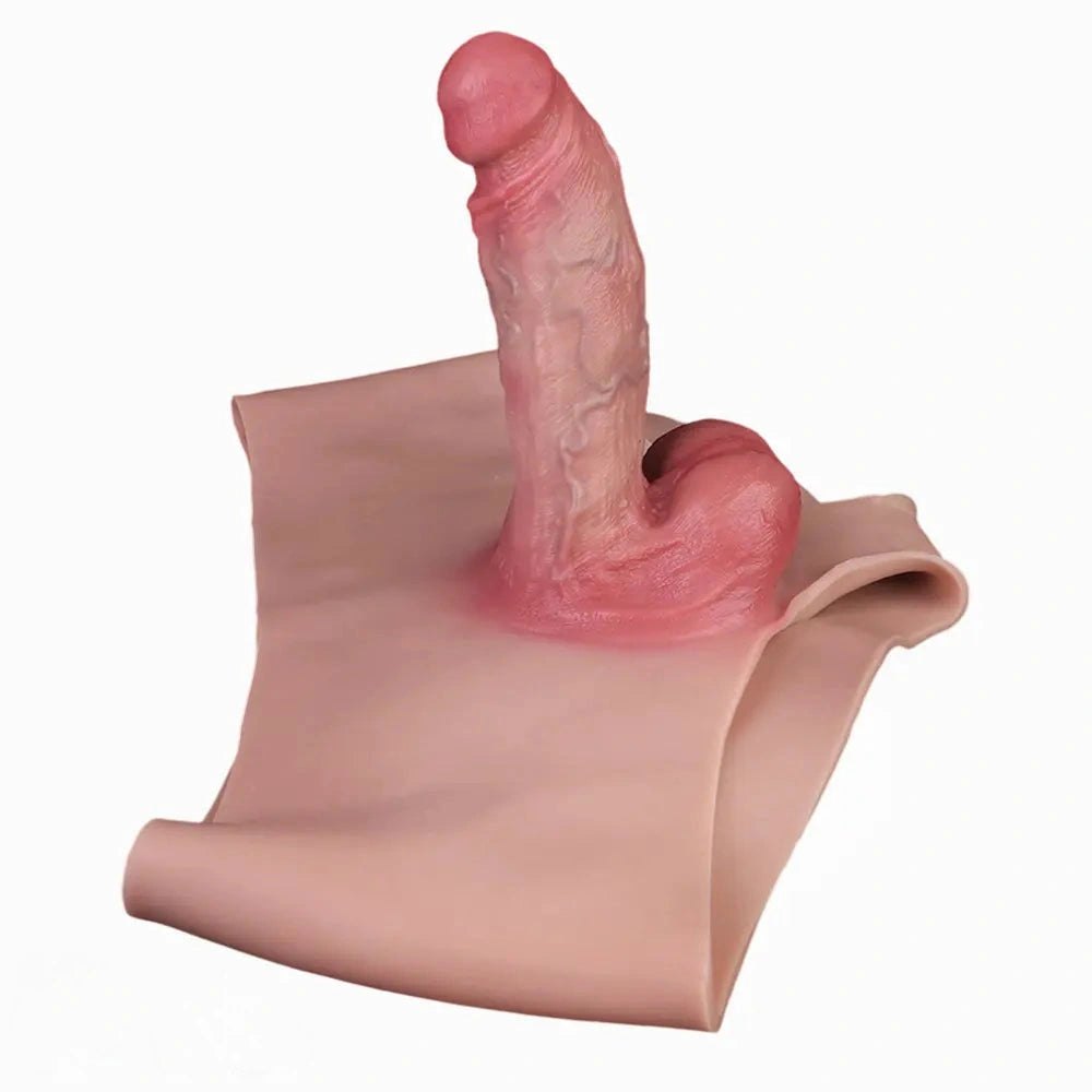Flesh tone wearable hollow dildo sheath, photo 1