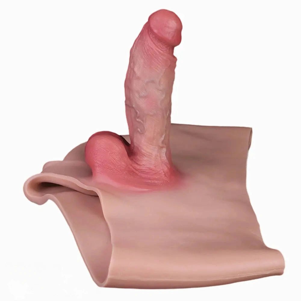 Flesh tone wearable hollow dildo sheath, photo 3