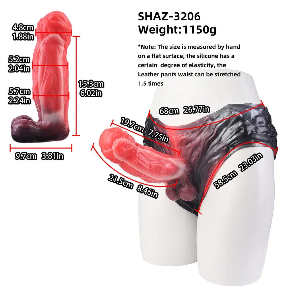 Red and black hollow silicone sheath, photo 10