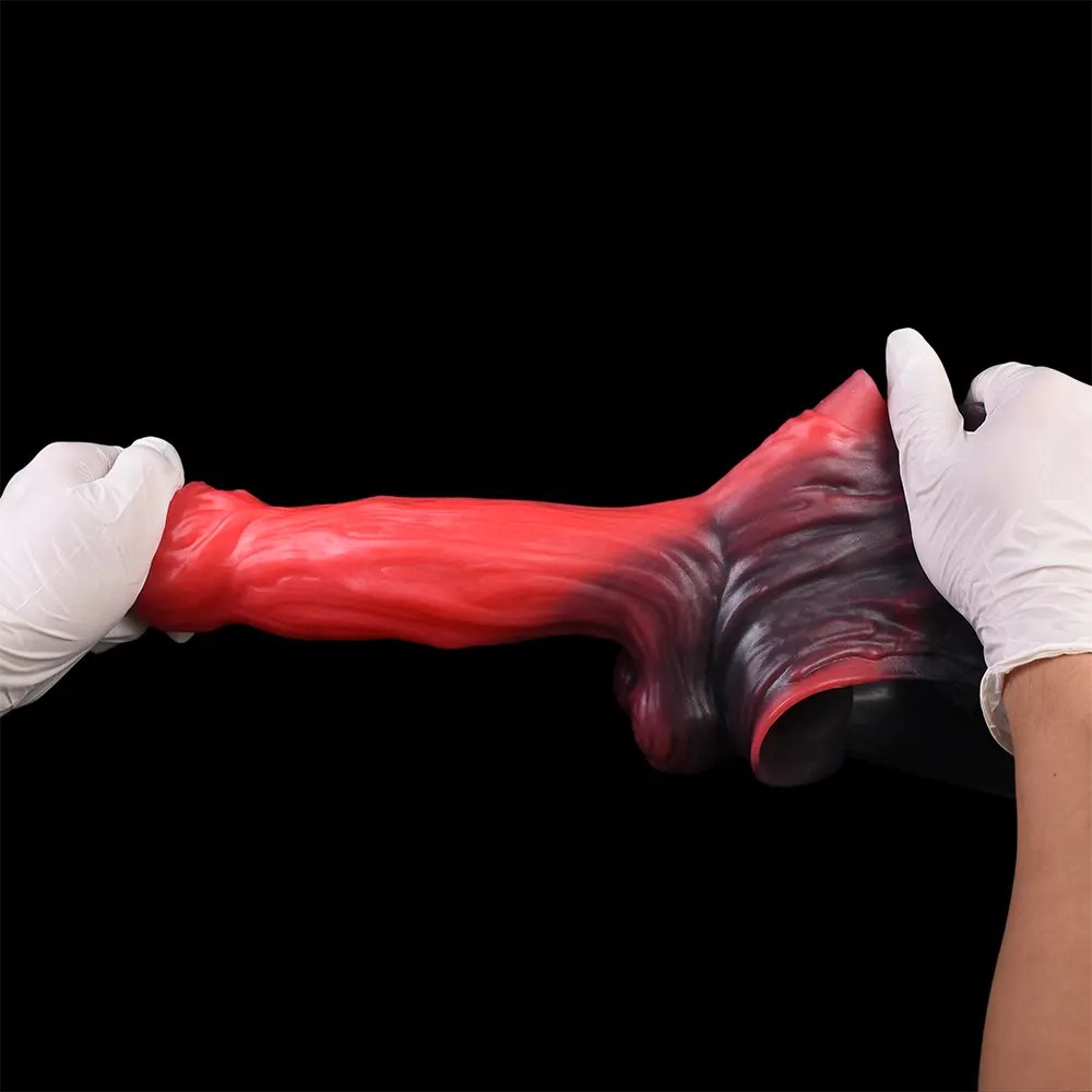 Red and black hollow silicone sheath, photo 11