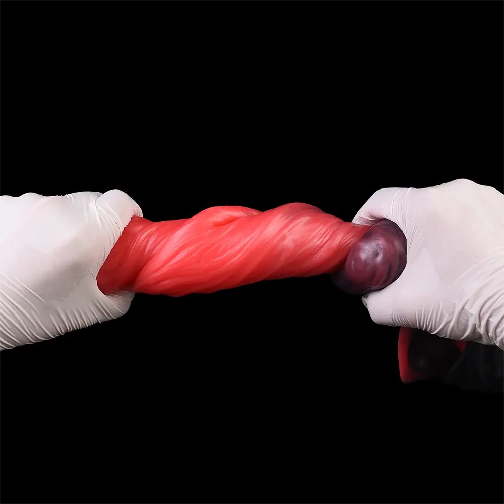 Red and black hollow silicone sheath, photo 13