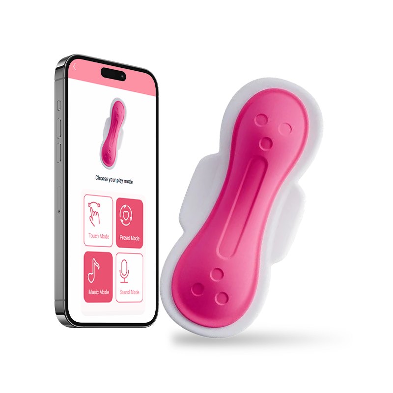 White and pink wearable panty vibrator, photo 1