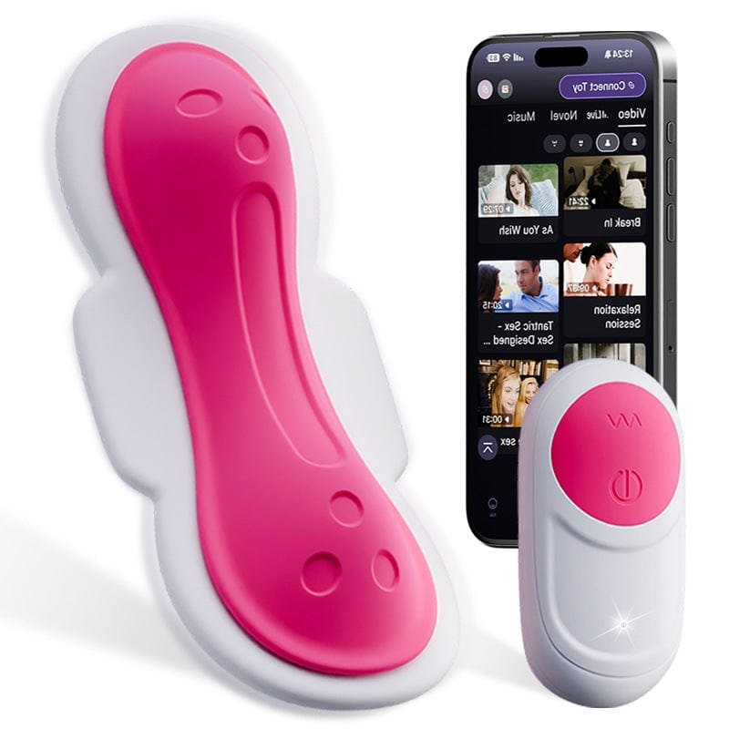White and pink wearable panty vibrator, photo 3