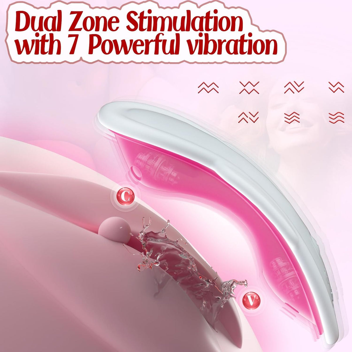 White and pink wearable panty vibrator, photo 4