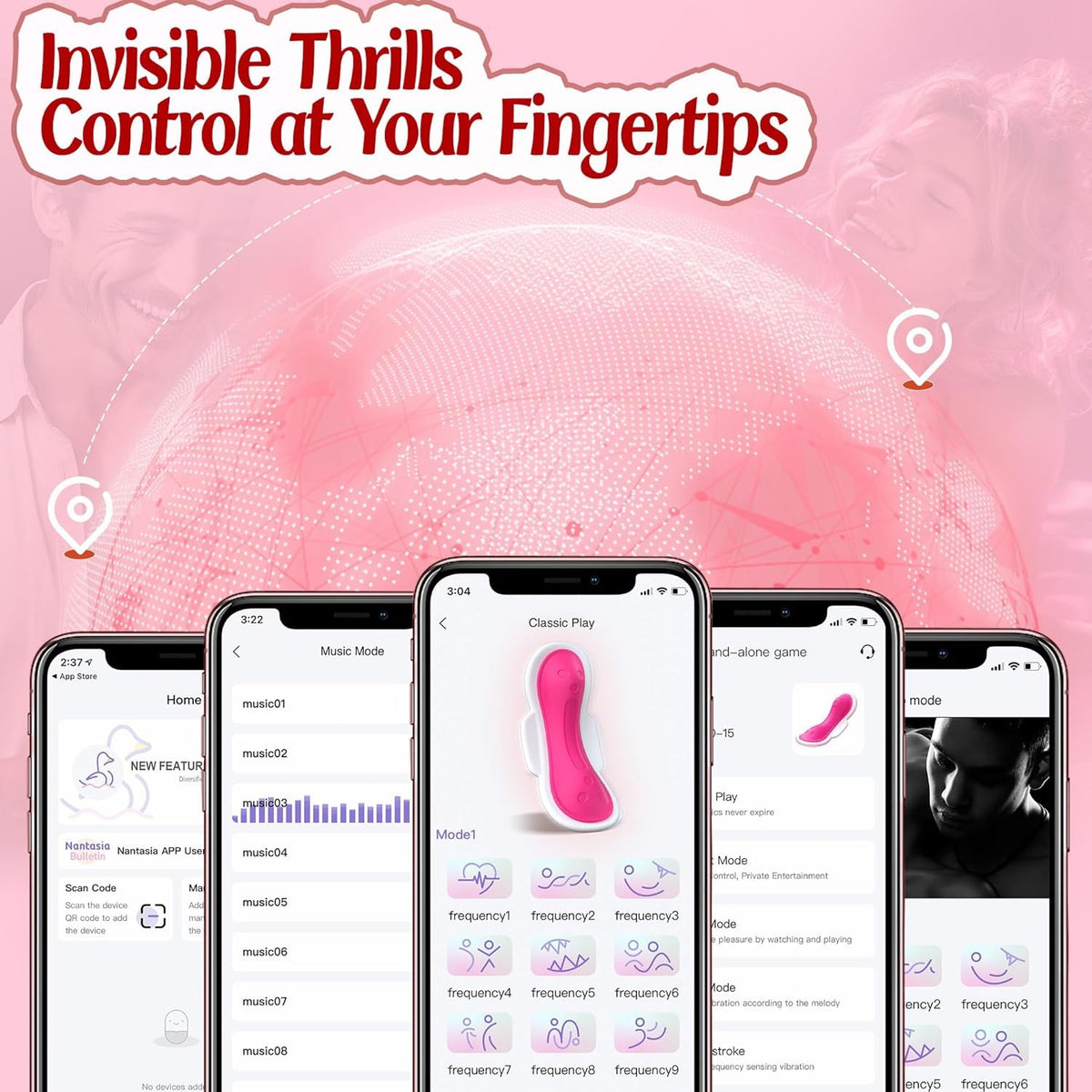 White and pink wearable panty vibrator, photo 5
