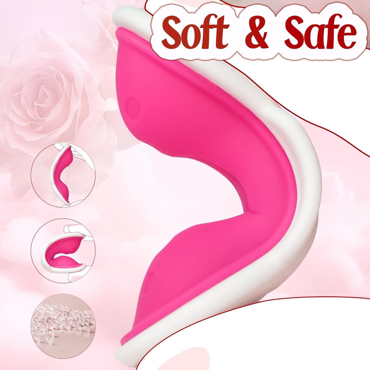 White and pink wearable panty vibrator, photo 6