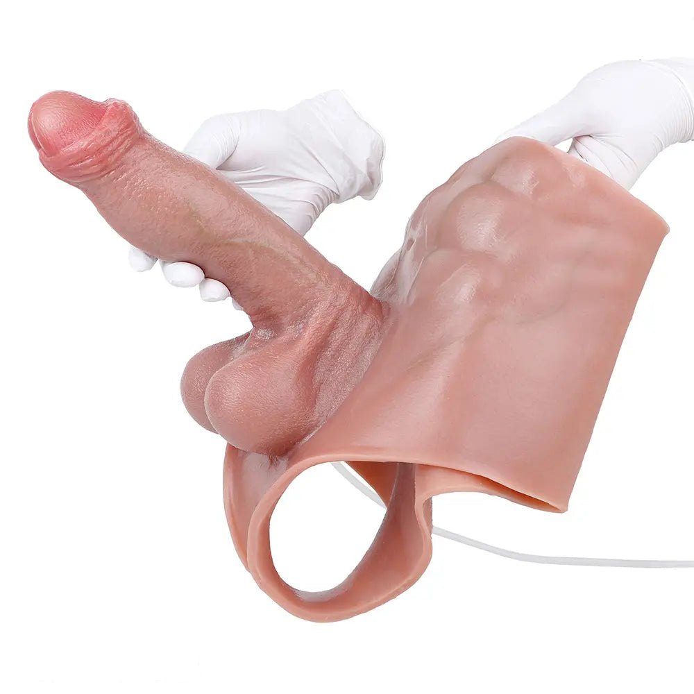 Flesh tone silicone wearable panty dildo, photo 11