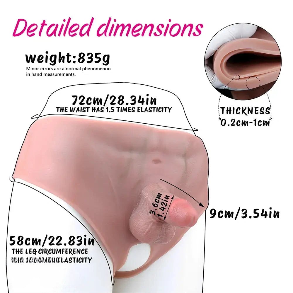 Flesh-tone wearable panty with hollow sheath, photo 11