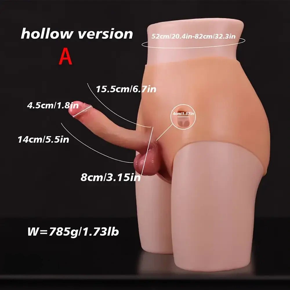 Flesh tone wearable panty strap-on harness, photo 10