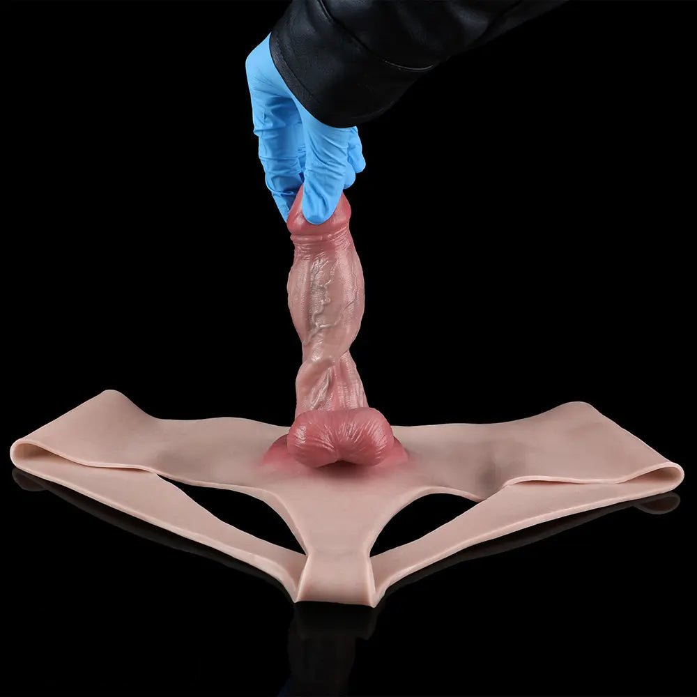 Flesh tone panty strap-on dildo, photo 11