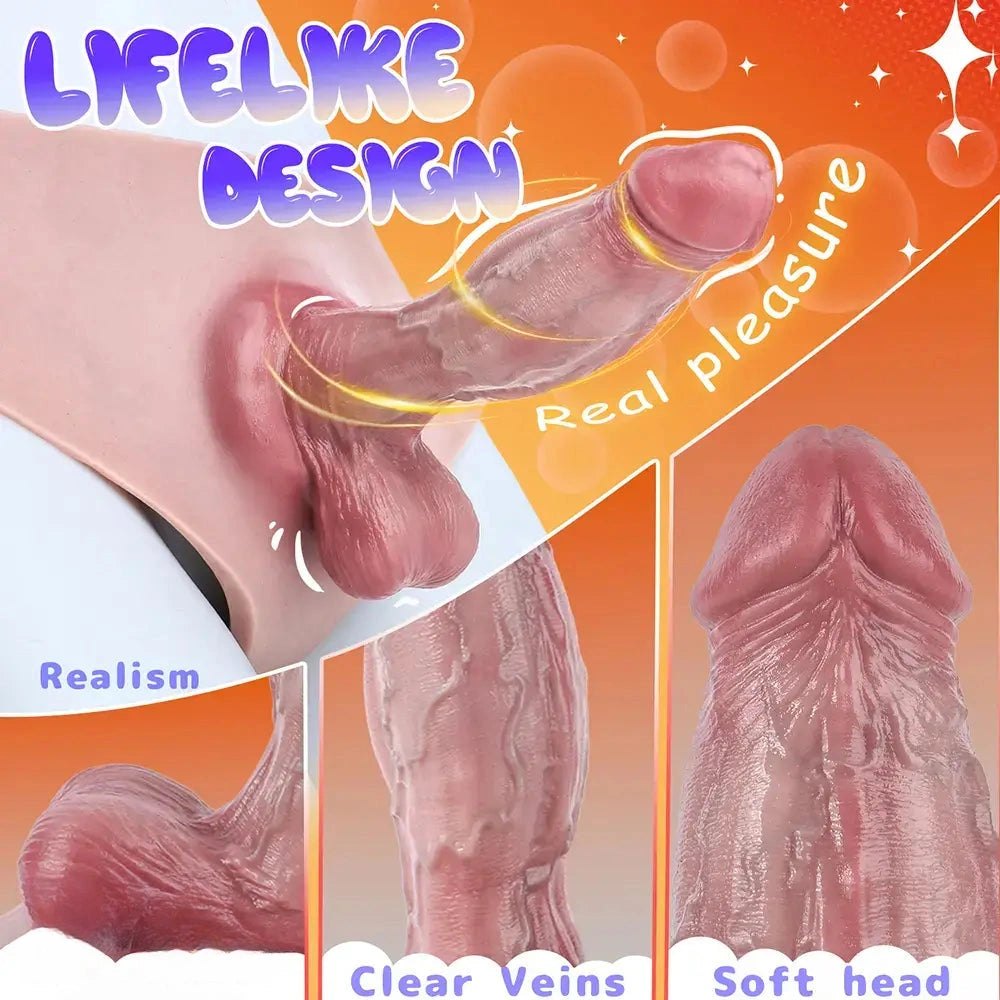 Flesh tone panty strap-on dildo, photo 5